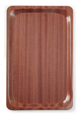 Serviertablett, rechteckig, rutschfest, laminiert, AmerBox, GN 1/1, Mahagoni, 325x530mm