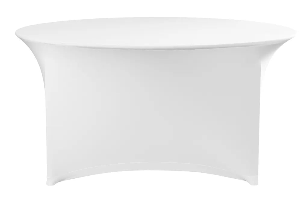 Tischbezug rund, HENDI, Kitchen Line, 817407, Weiß, ⌀1800x(H)760mm