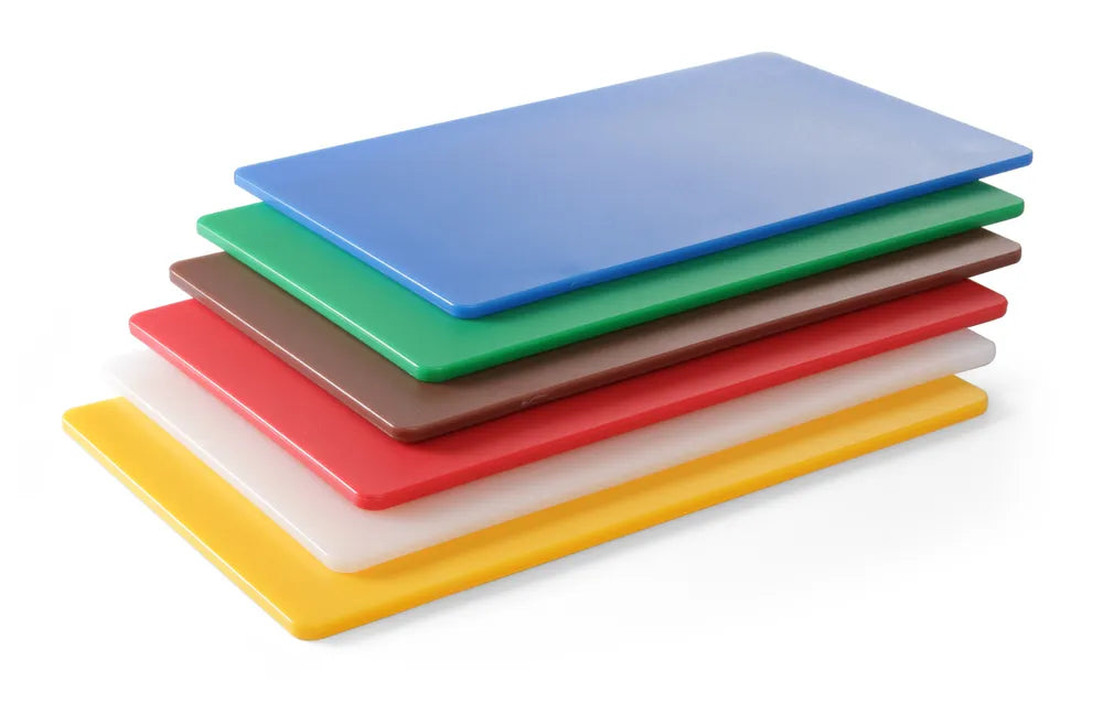 Schneidbretter HACCP GN 1/1 – 6er-Set in verschiedenen Farben, HENDI, 6 Stk., 530x325mm
