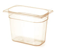 Gastronorm-Behälter 1/4, hochtemperatubeständig, HENDI, GN 1/4, 3,8L, Transparent, 265x162x(H)150mm