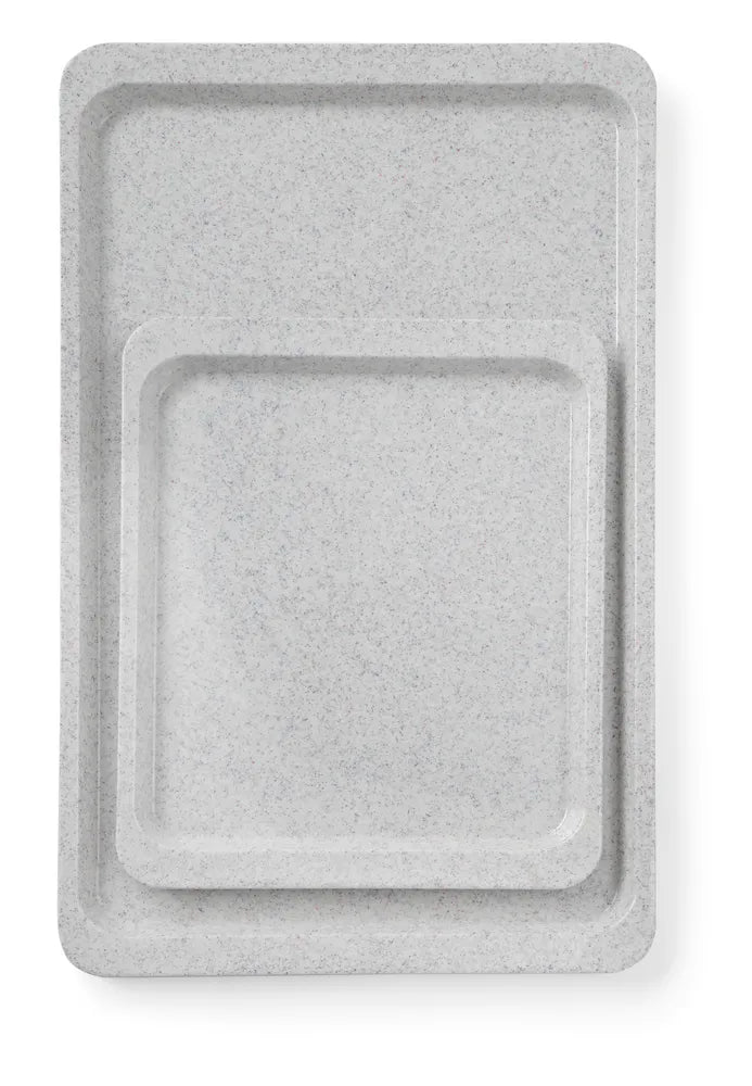 Polyestertablett für Selbstbedienungsrestaurants, AmerBox, GN 1/2, Granit, 325x265mm