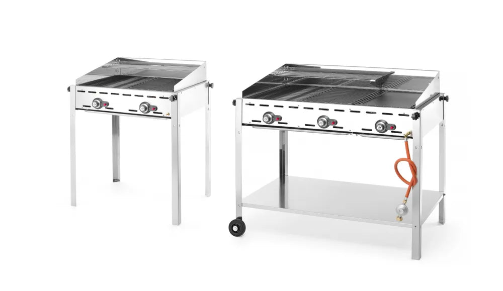 Grillsystem Green Fire mit 3 Brennern, HENDI, Profi Line, 17,4kW, 1078x612x(H)825mm