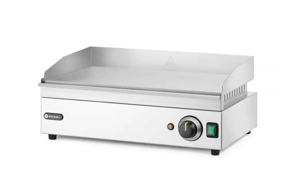 Grillplatte glatt, HENDI, Kitchen Line, 220-240V/2400W, 527x404x(H)233mm