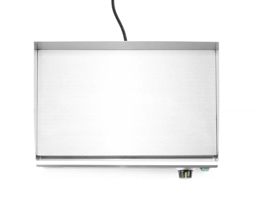 Grillplatte glatt, HENDI, Kitchen Line, 220-240V/2400W, 527x404x(H)233mm