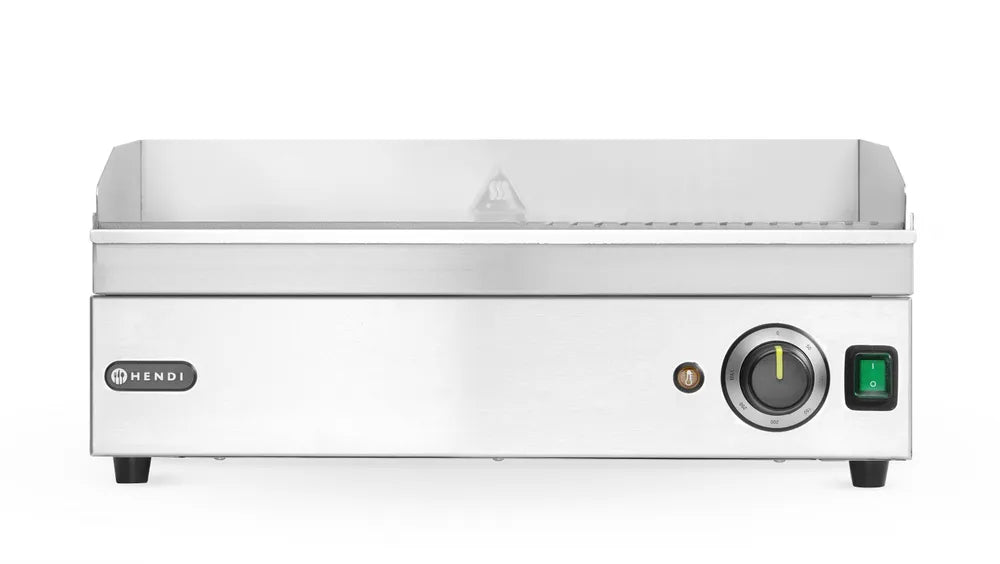 Grillplatte halb gerillt, HENDI, Kitchen Line, 220-240V/2400W, 527x404x(H)233mm
