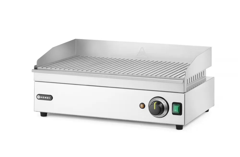 Grillplatte gerillt, HENDI, Kitchen Line, 220-240V/2400W, 527x404x(H)233mm
