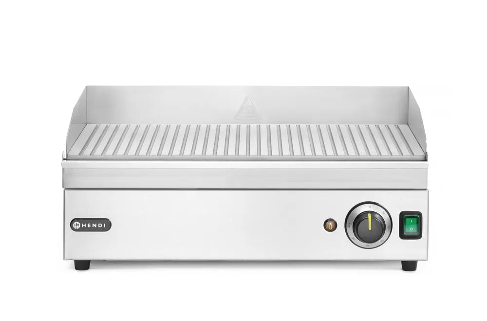 Grillplatte gerillt, HENDI, Kitchen Line, 220-240V/2400W, 527x404x(H)233mm
