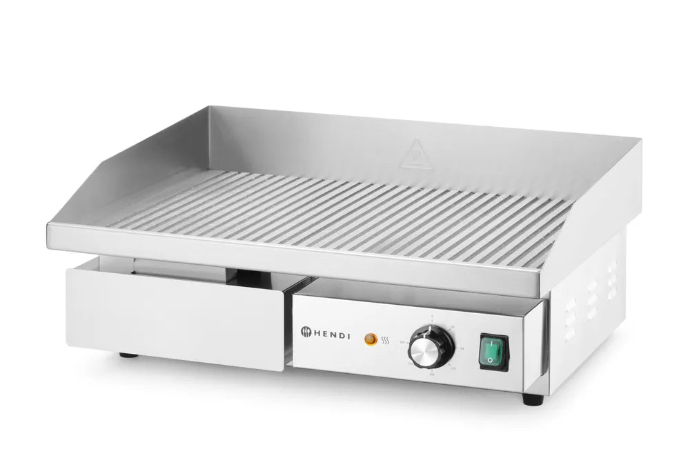 Gerillte Grillplatte, HENDI, Budget Line, 220-240V/3000W, 550x430x(H)240mm