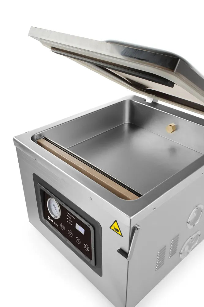 Vakuumkammer-Verpackungsmaschine Profi Line 410, HENDI, Profi Line, Dichtungsband: 410 mm, 230V/1100W, 510x625x(H)455mm