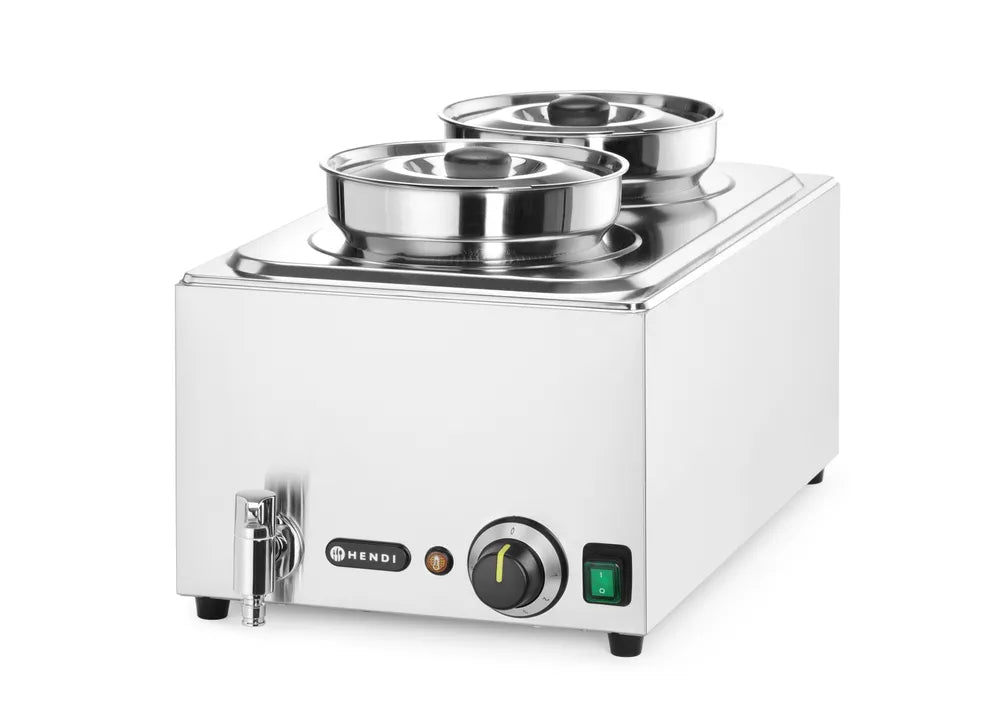Set: Bain-Marie Ranger + 2x 4L Container mit Deckel, HENDI, 8L, 220-240V/1000W, 604x332x(H)315mm