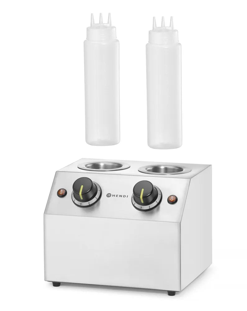 Saucenwärmer doppelt, HENDI, 1,3L, 220-240V/400W, 270x223x(H)282mm
