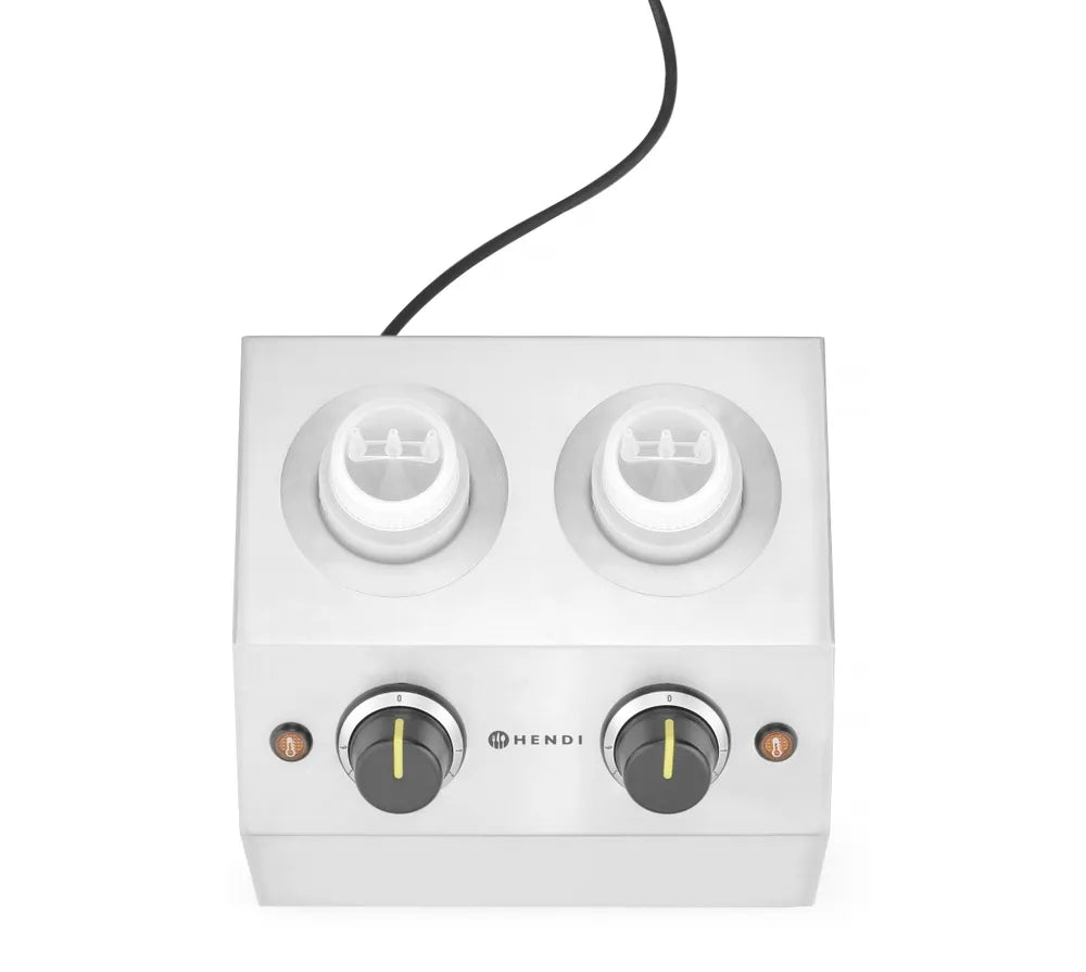 Saucenwärmer doppelt, HENDI, 1,3L, 220-240V/400W, 270x223x(H)282mm