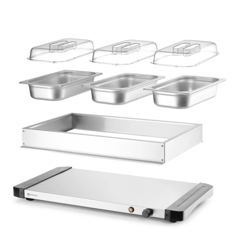 Speisenwärmer, HENDI, 220-240V/400W, 657x381x(H)161mm