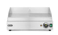 Grillplatte, HENDI, Profi Line, 1/2 glatt, 1/2 gerillt, 230V/2400W, 527x404x(H)233mm