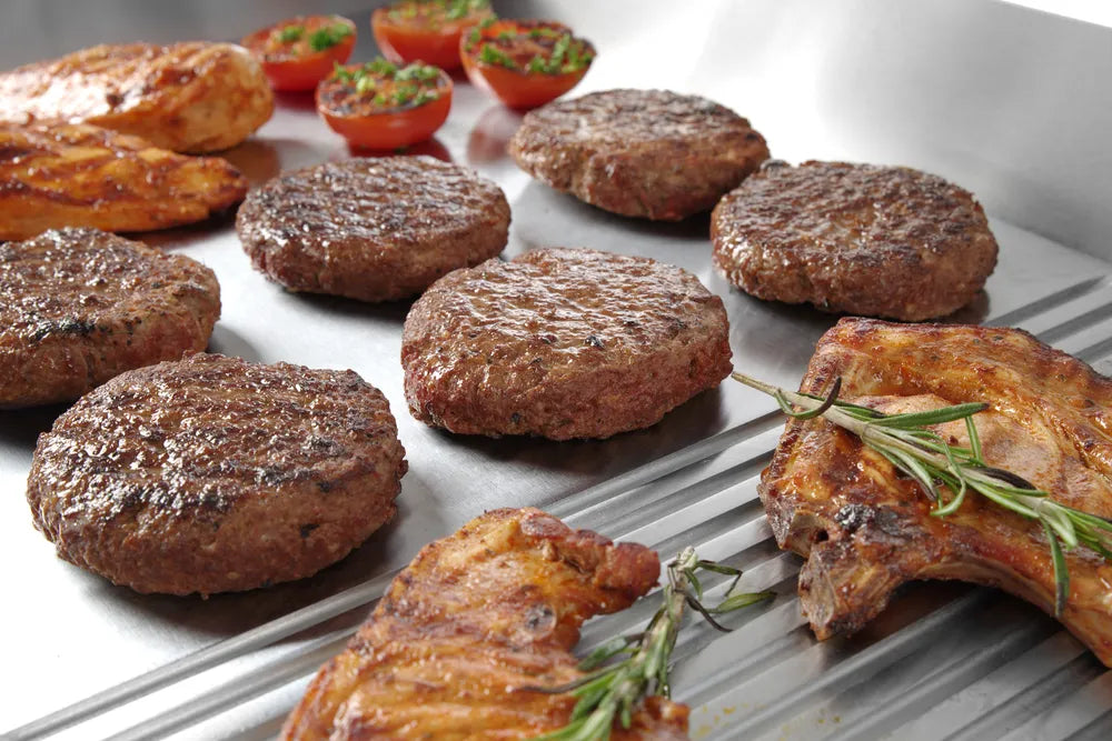 Grillplatte, HENDI, Profi Line, 2/3 glatt, 1/3 gerillt, 230V/3500W, 697x474x(H)241mm