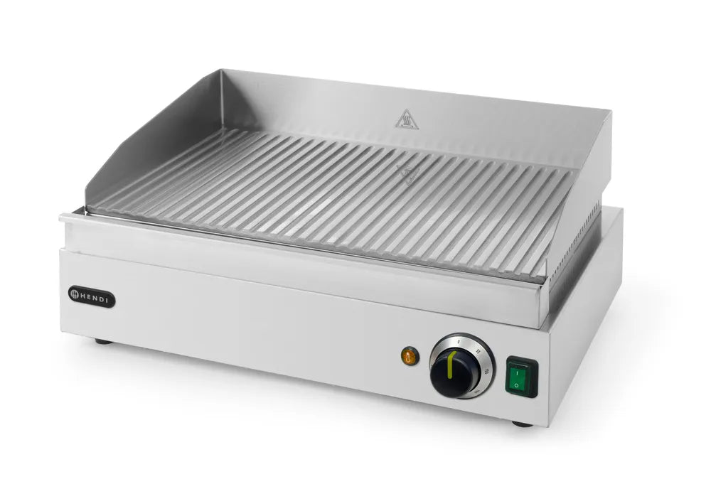 Grillplatte, HENDI, Profi Line, gerillte Ausführung, 230V/2400W, 527x404x(H)233mm