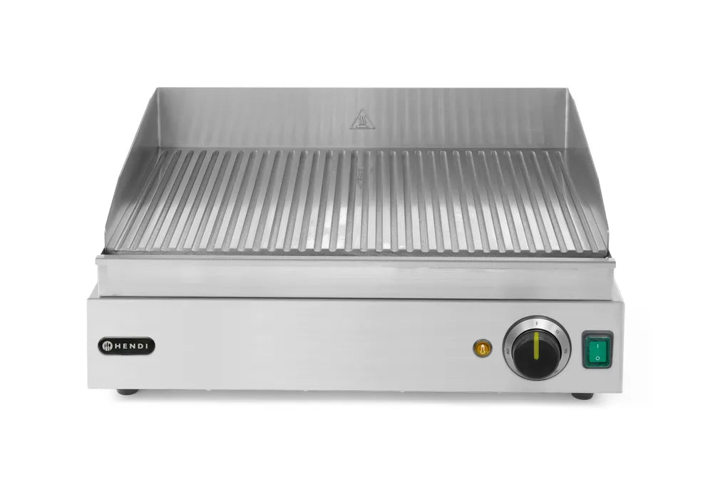 Grillplatte, HENDI, Profi Line, gerillte Ausführung, 230V/2400W, 527x404x(H)233mm
