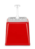 Pump-Saucenspender, HENDI, 2,5L, Rot, 230x210x(H)327mm