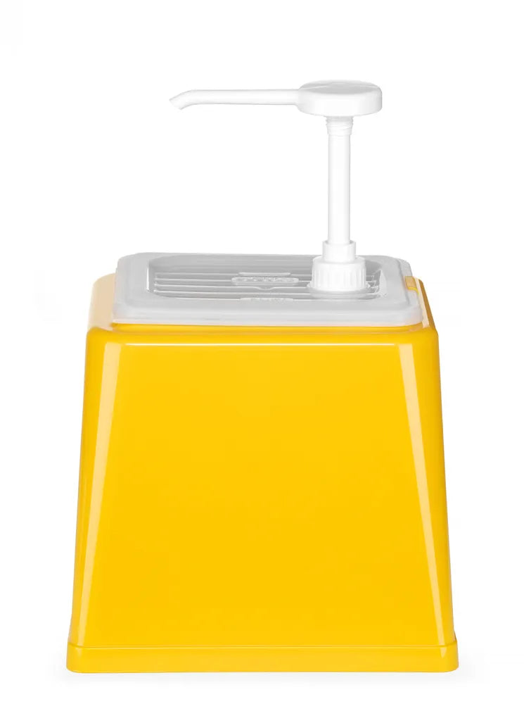 Pump-Saucenspender, HENDI, 2,5L, Gelb, 230x210x(H)327mm