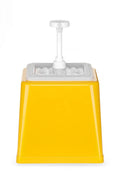 Pump-Saucenspender, HENDI, 2,5L, Gelb, 230x210x(H)327mm