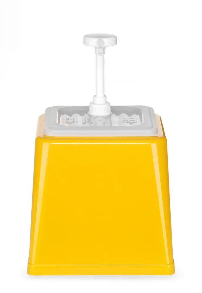 Pump-Saucenspender, HENDI, 2,5L, Gelb, 230x210x(H)327mm