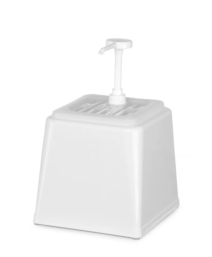 Pump-Saucenspender, HENDI, 2,5L, Rot, 230x210x(H)327mm