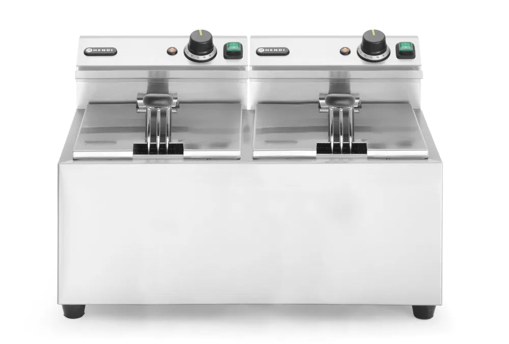 Fritteuse Profi Line, 2×8 l, HENDI, Profi Line, 16L, 230V/7000W, 605x460x(H)369mm