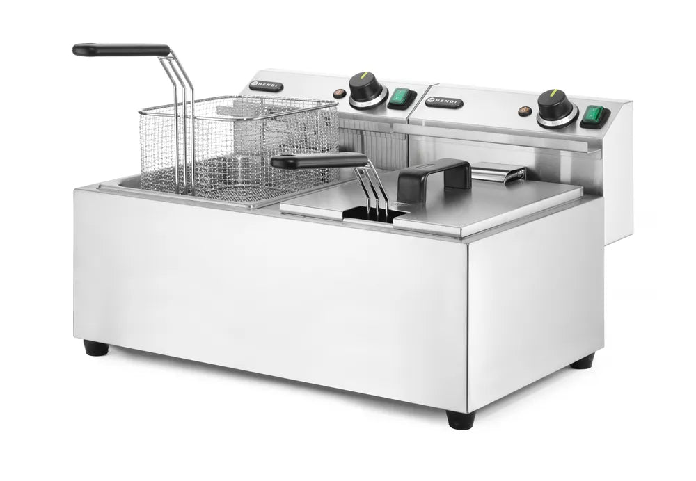 Fritteuse Profi Line, 2×8 l, HENDI, Profi Line, 16L, 230V/7000W, 605x460x(H)369mm