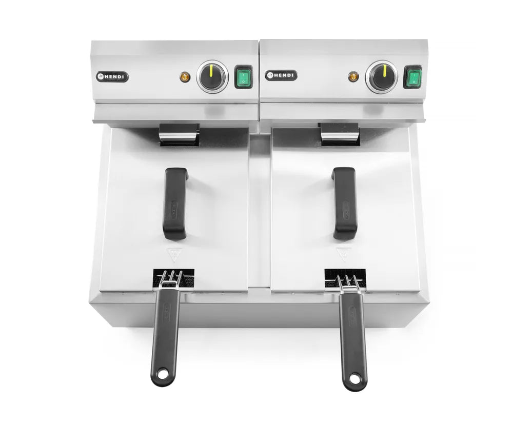 Fritteuse Profi Line, 2×8 l, HENDI, Profi Line, 16L, 230V/7000W, 605x460x(H)369mm