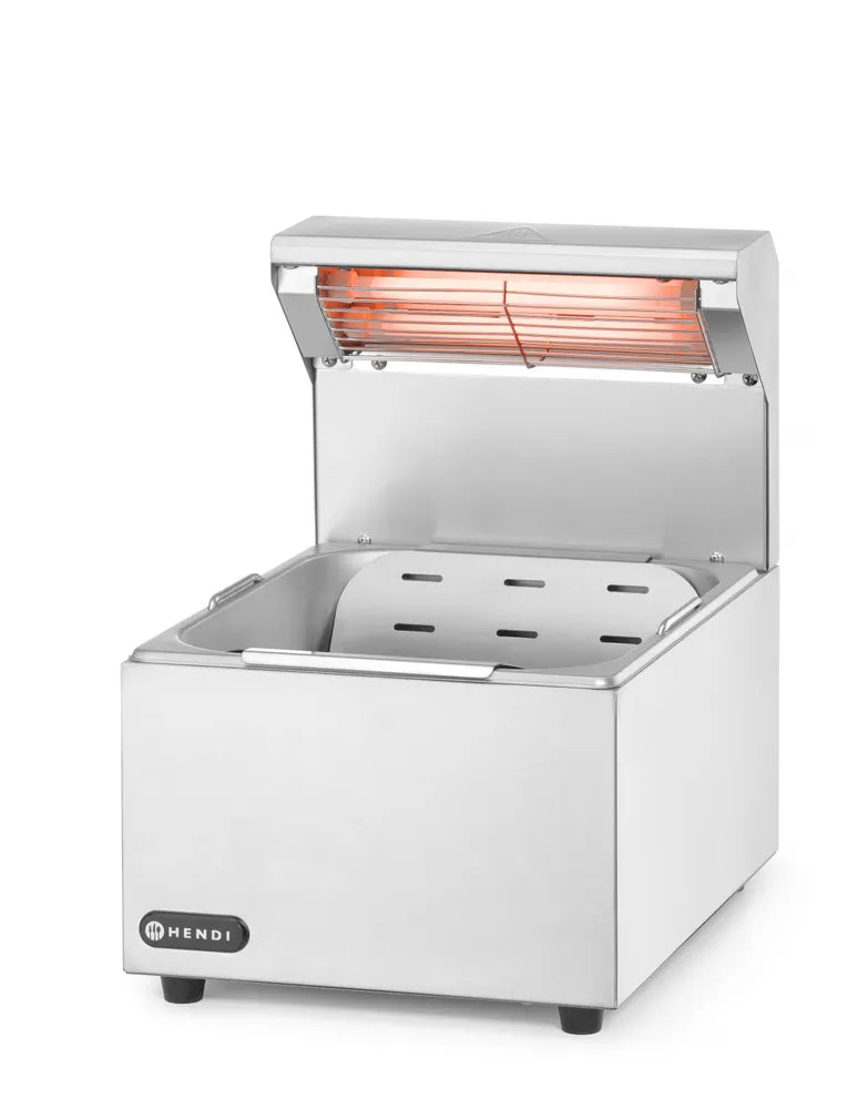 Pommes-frites-Wärmer, HENDI, GN 1/2, 220-240V/400W, 357x267x(H)376mm