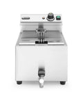 Fritteuse Profi Line mit Ablasshahn, 8 l, HENDI, Profi Line, 8L, Hellgrau, 230V/3500W, 305x515x(H)354mm