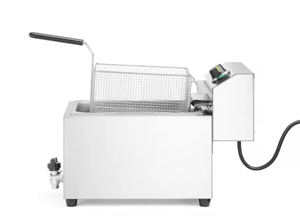 Fritteuse XL mit Ablasshahn HENDI GOLIATH, HENDI, 10L, 400V/10200W, 300x585x(H)392mm