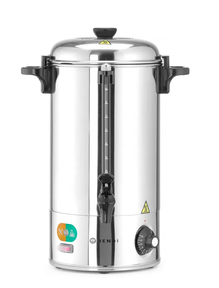 Heißgetränkespender, HENDI, 9L, Silber, 230V/2200W, 340x227x(H)468mm