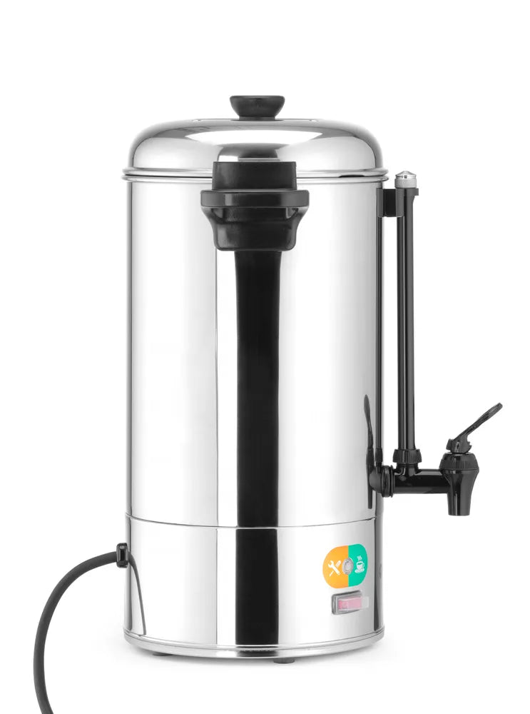 Heißgetränkespender, HENDI, 9L, Silber, 230V/2200W, 340x227x(H)468mm