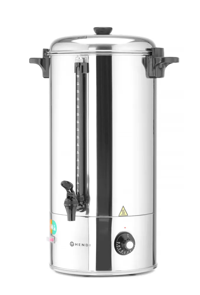 Heißgetränkespender, HENDI, 9L, Silber, 230V/2200W, 340x227x(H)468mm