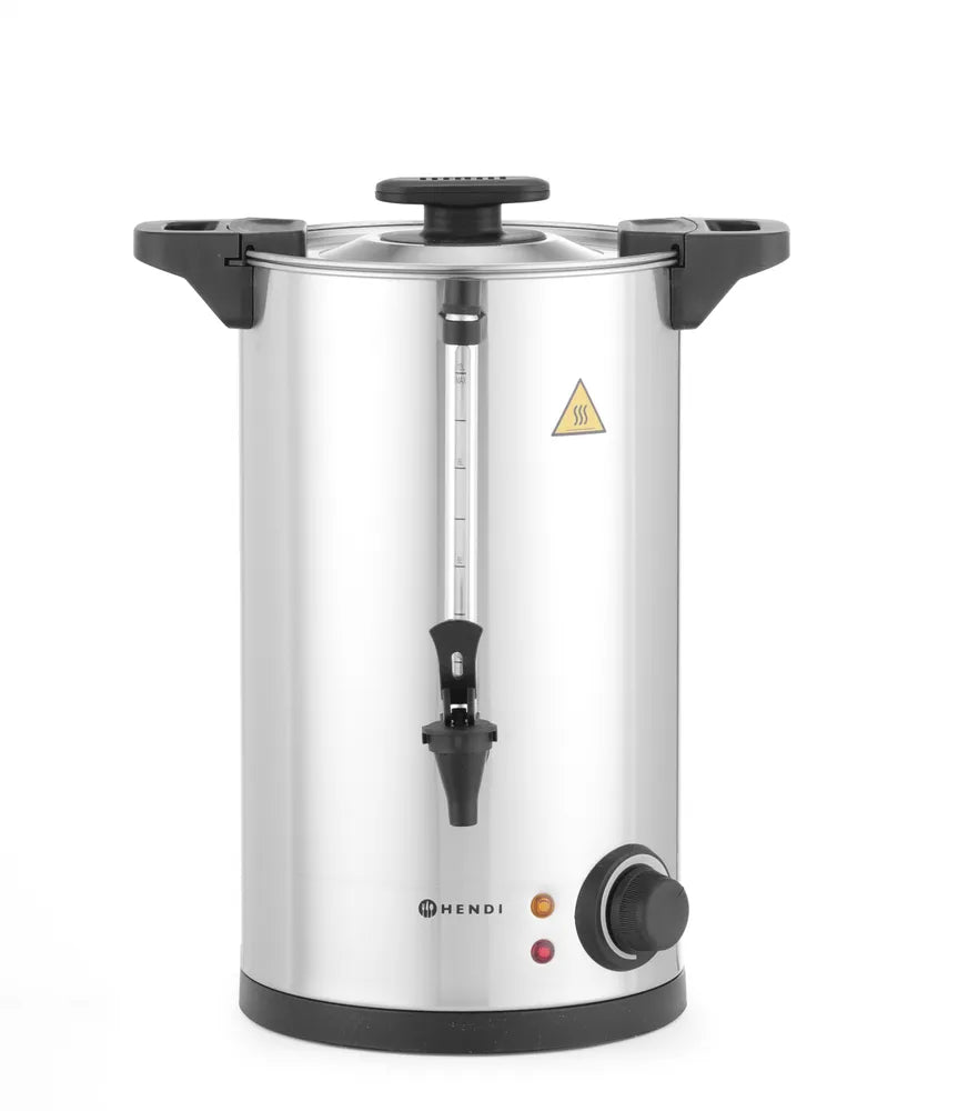 Heißgetränkespender einwandig, HENDI, ≈ 65 Tassen in 40 Min., 10L, 220-240V/1500W, 340x315x(H)430mm