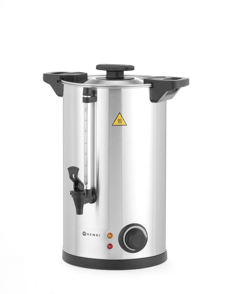 Heißgetränkespender einwandig, HENDI, ≈ 65 Tassen in 40 Min., 10L, 220-240V/1500W, 340x315x(H)430mm