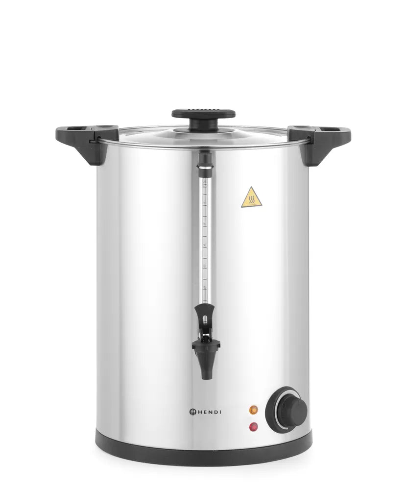 Heißgetränkespender einwandig, HENDI, ≈ 130 Tassen in 42 Min., 20L, 220-240V/2500W, 415x382x(H)480mm
