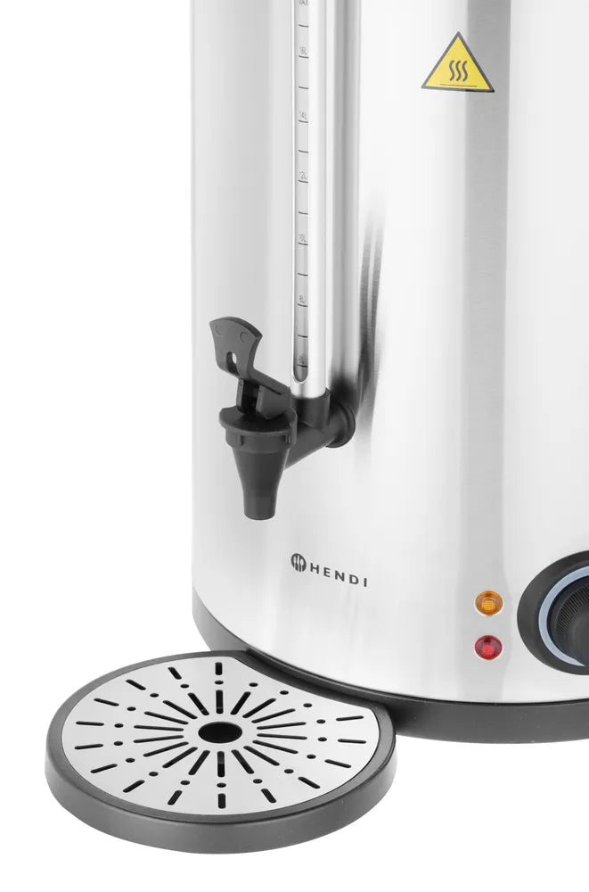Heißgetränkespender doppelwandig, HENDI, ≈ 120 Tassen in 37 Min., 17L, 220-240V/2500W, 415x382x(H)480mm