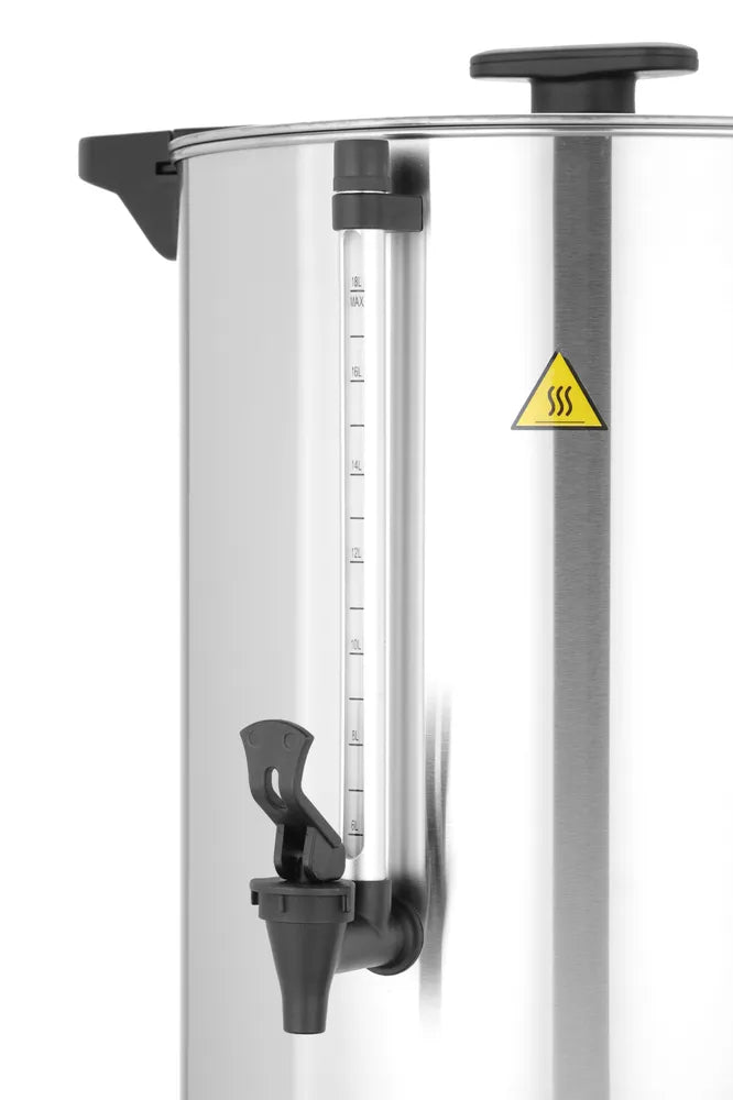 Heißgetränkespender doppelwandig, HENDI, ≈ 120 Tassen in 37 Min., 17L, 220-240V/2500W, 415x382x(H)480mm