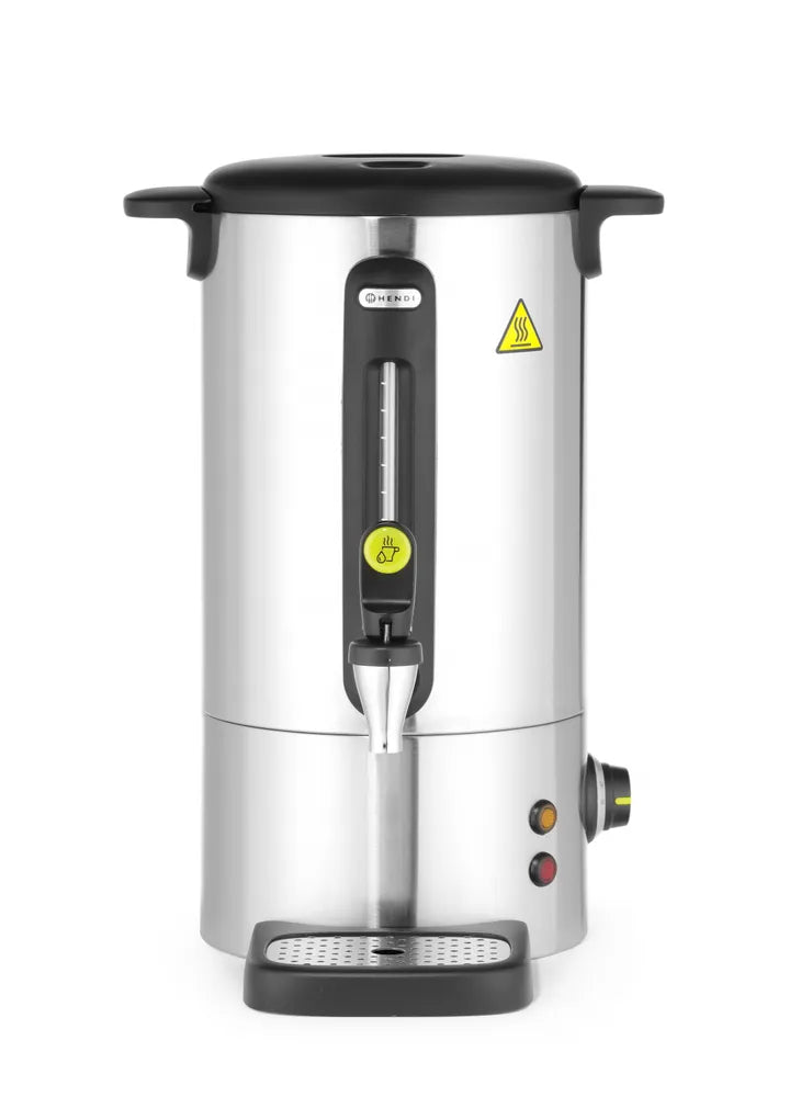 Heißgetränkespender UNIQ, HENDI, designed by Robert Bronwasser, 9L, Silber, 220-240V/950W, 307x330x(H)450mm