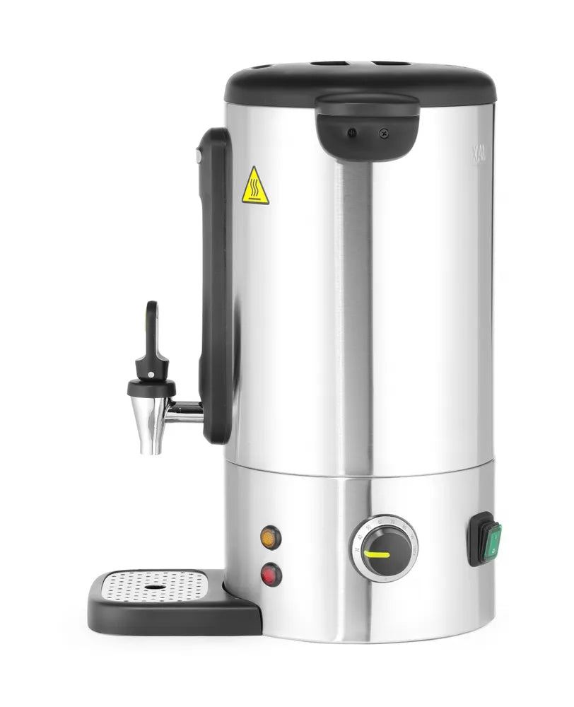 Heißgetränkespender UNIQ, HENDI, designed by Robert Bronwasser, 9L, Silber, 220-240V/950W, 307x330x(H)450mm