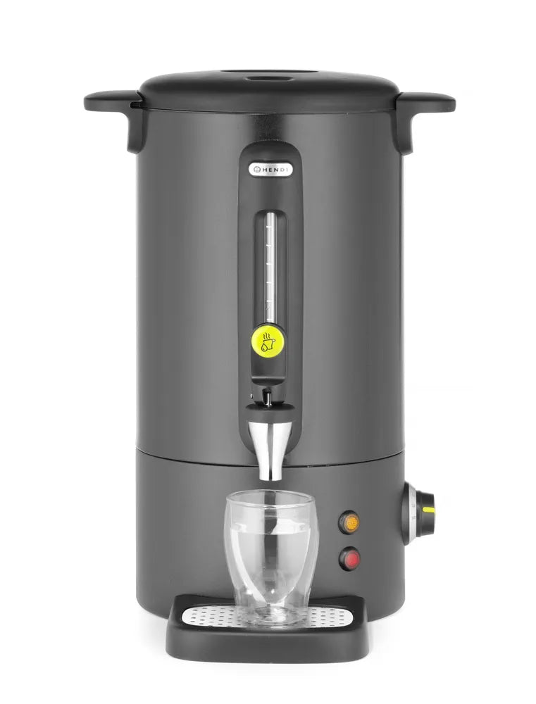 Heißgetränkespender UNIQ, HENDI, designed by Robert Bronwasser, 9L, Schwarz, 220-240V/950W, 307x330x(H)450mm