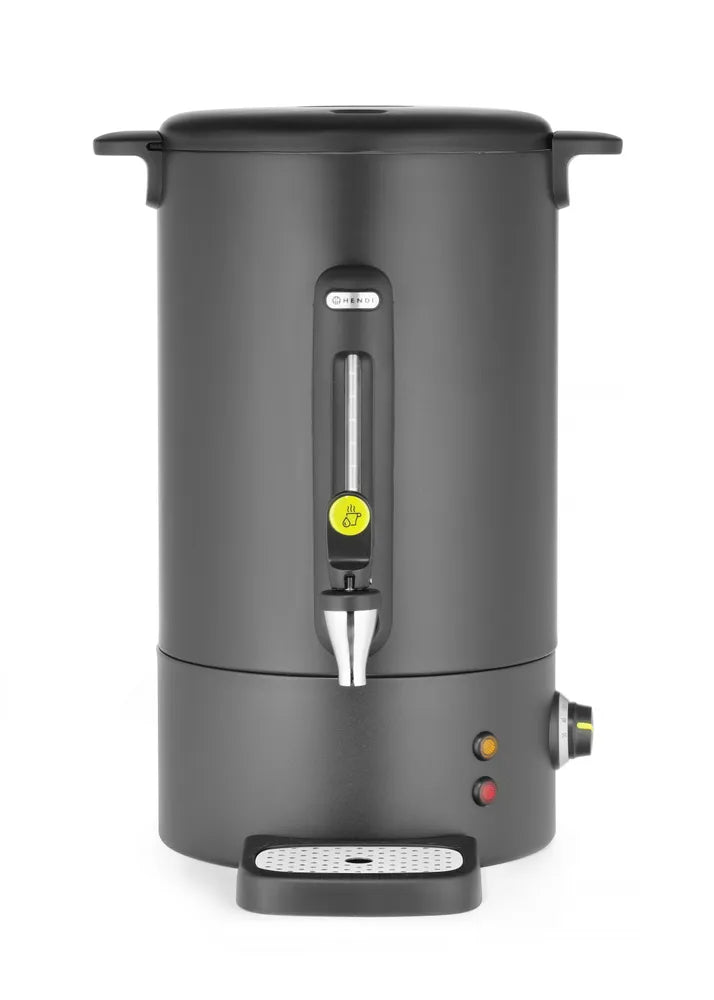 Heißgetränkespender UNIQ, HENDI, designed by Robert Bronwasser, 16L, Schwarz, 220-240V/1650W, 357x380x(H)502mm