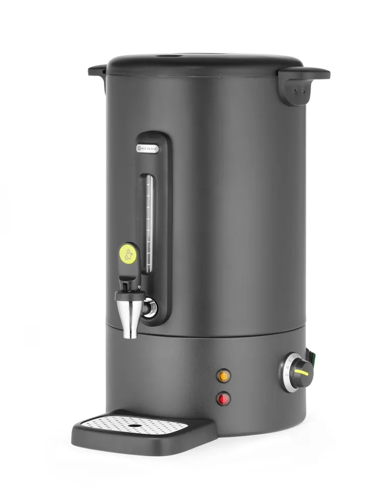 Heißgetränkespender UNIQ, HENDI, designed by Robert Bronwasser, 16L, Schwarz, 220-240V/1650W, 357x380x(H)502mm