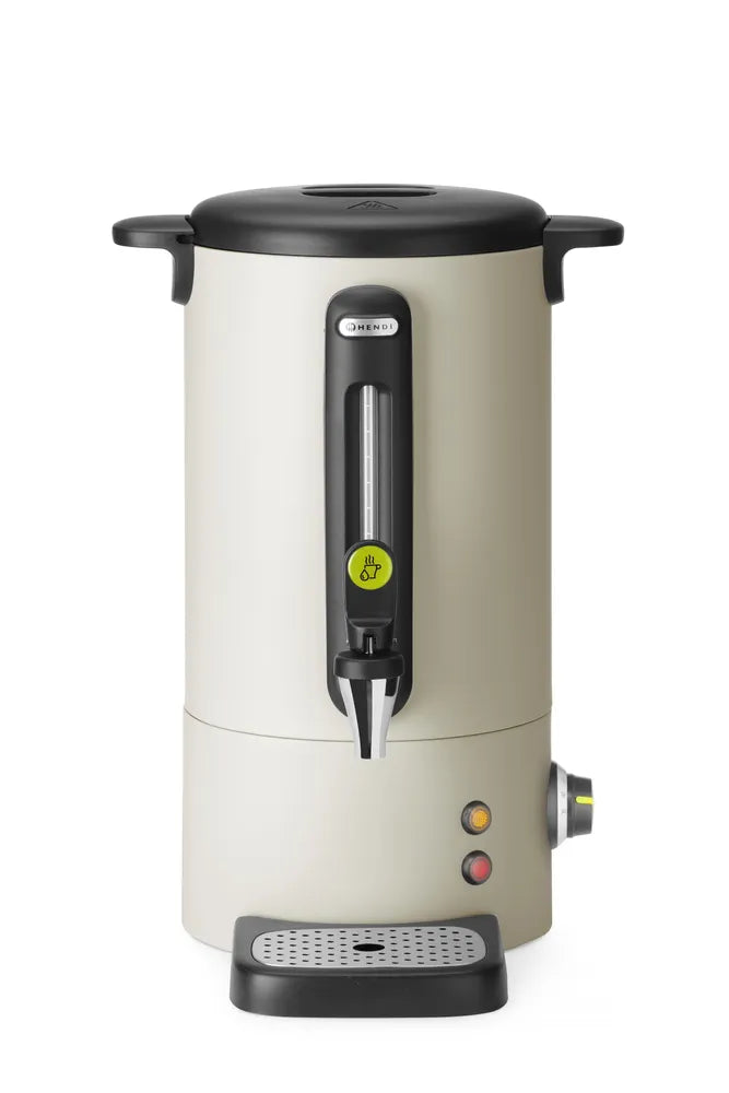 Heißgetränkespender UNIQ, HENDI, designed by Robert Bronwasser, 16L, Creme, 220-240V/1650W, 357x380x(H)502mm