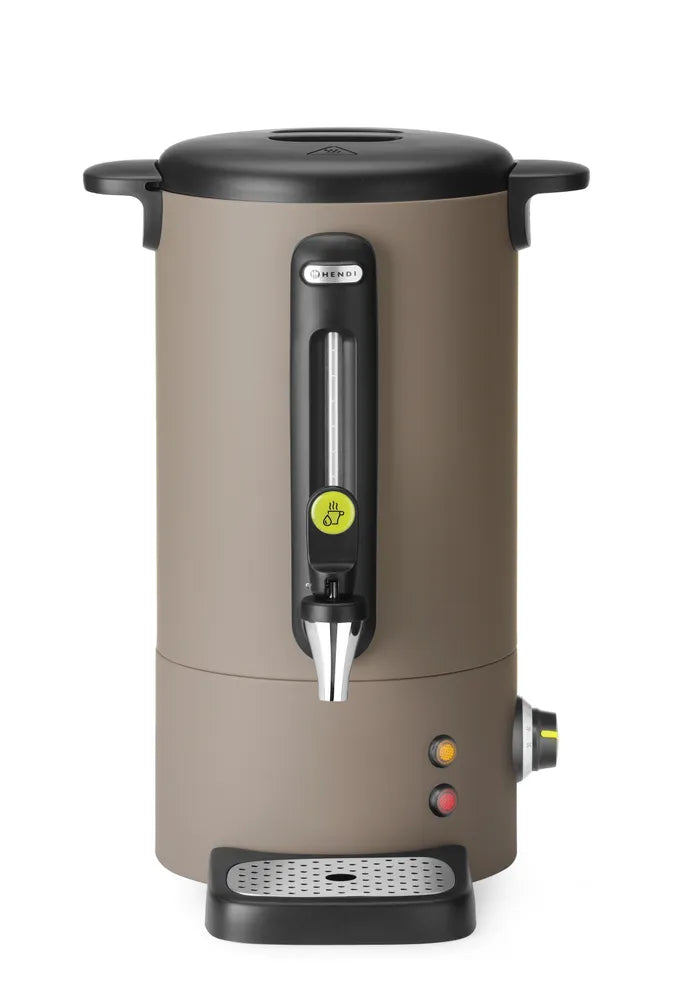 Heißgetränkespender UNIQ, HENDI, designed by Robert Bronwasser, 16L, Schwarz, 220-240V/1650W, 357x380x(H)502mm