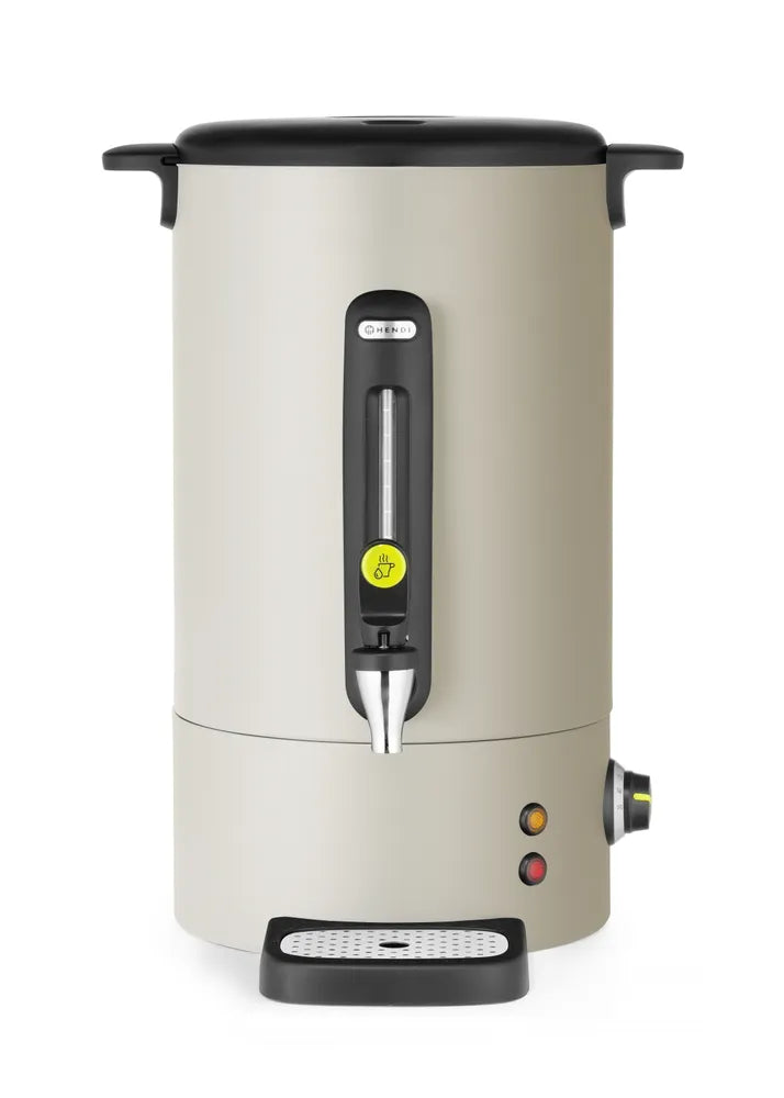 Heißgetränkespender UNIQ, HENDI, designed by Robert Bronwasser, 16L, Creme, 220-240V/1650W, 357x380x(H)502mm