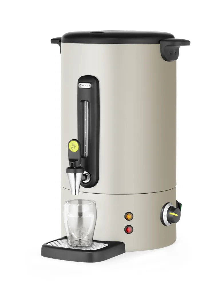 Heißgetränkespender UNIQ, HENDI, designed by Robert Bronwasser, 16L, Creme, 220-240V/1650W, 357x380x(H)502mm