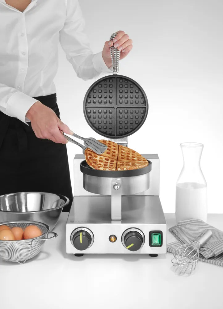 Waffeleisen rund, HENDI, 230V/1000W, 250x491x(H)285mm